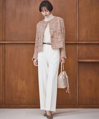 23区 メッシュ ナローベルト ブラウン系