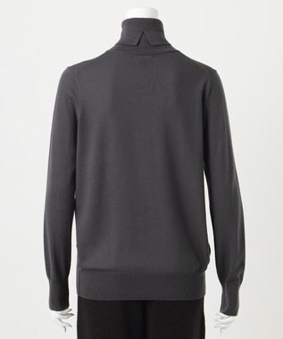 23区 S 【R(アール)】ウーステッドウールカシミヤ タートルネックニット グレー系