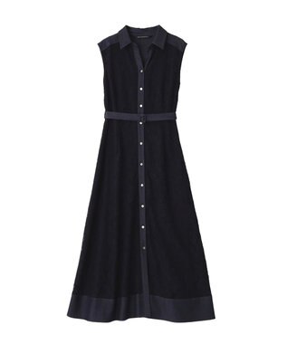 YECCA VECCA レース切替ジレワンピース Navy