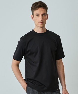 仕事で着られる綿100%【クルー以上モック未満】カバーネック DRESS Tシャツ(25年モデル)