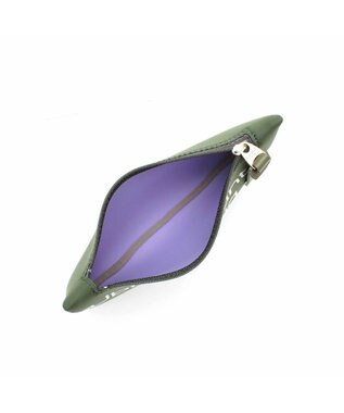 A.D.M.J. 【魔法の様に軽い】マジックライトコード刺しゅうフラットポーチ2セット(S・M) カーキ