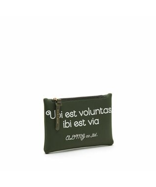 A.D.M.J. 【魔法の様に軽い】マジックライトコード刺しゅうフラットポーチ2セット(S・M) カーキ