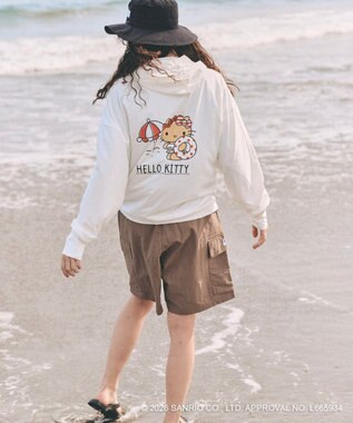 OP／FILA 【Ocean Pacific×ハローキティ】ラッシュパーカー ホワイト