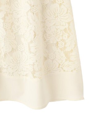YECCA VECCA レース切替ジレワンピース Ivory