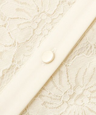 YECCA VECCA レース切替ジレワンピース Ivory