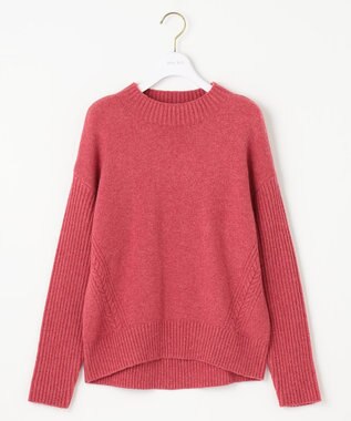 ANY SIS 【洗える】サイドケーブルアンゴラブレンド ニット ベリーピンク