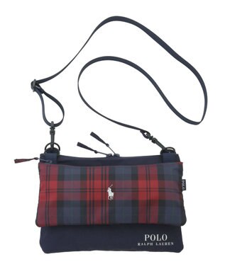 MOONBAT 【3WAY】POLO RALPH LAUREN カラーブロックマルチBAG 傘袋 チェック無地 レッド