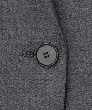 ICB 【セットアップ対応】ウールストレッチ テーラードジャケット チャコール系