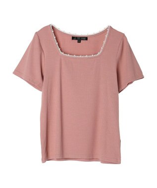 Green Parks ・ＳＵＧＡＲ　ＳＰＯＯＮ　パールスクエアプルオーバー Pink