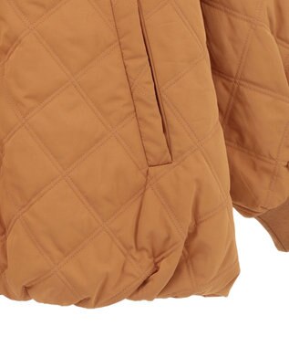 earth music&ecology 【WEB限定】ダブルステッチキルティングコート Brown
