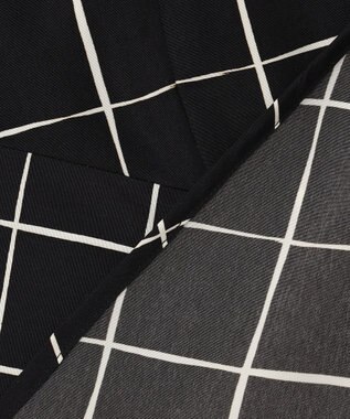 ICB L 【30th ANNIVERSARY】 ウィンドウペンプリント プルオーバーブラウス ブラック×アイボリー