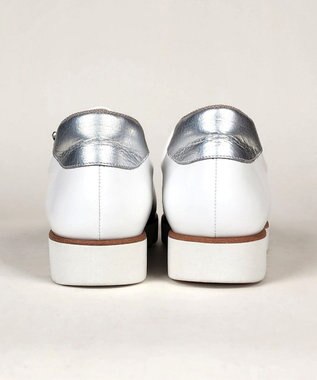 Dominic3 センターゴムサイドジップ レザースニーカー ブラック