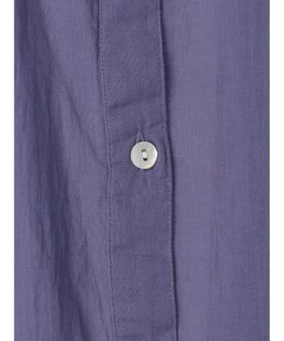 Green Parks インド綿 　ギャザー５分袖チュニック Purple