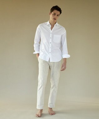 JOSEPH ABBOUD MOUNTAIN 【SPACE】OGワイドストライプ パンツ ホワイト系2