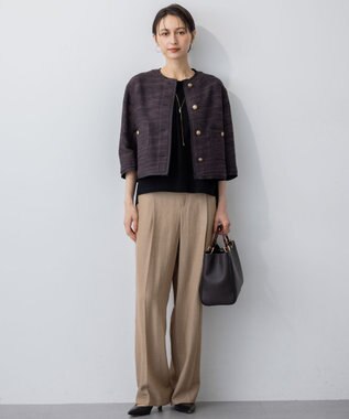 23区 アクリルハンドル バッグ グレー系