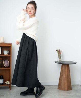 WEGO リボンニットボレロ ホワイト