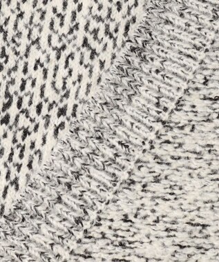 uncrave ツイードニット ジャケット オフ×ブラック