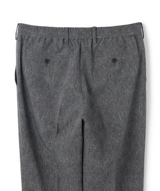 JOSEPH HOMME 新型・新柄【洗える/ストレッチ/シワになりにくい/セットアップ対応可】クールドッツストレッチ ドロスト付テーパードパンツ / PEGG CONVERTIBLE ライトグレー系