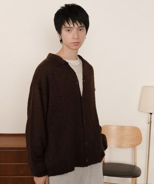 WEGO ブークレボタンカーディガン ブラウン