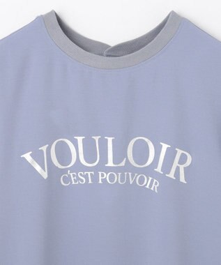 ANY 【WEB限定/UVカット/吸水速乾/接触冷感】ジョーゼットロゴ半袖Tシャツ ブルー