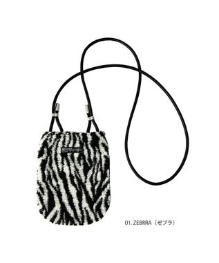 ROOTOTE 1336【スマホショルダー】LT.ベビールー.ボア-A 01：ゼブラ