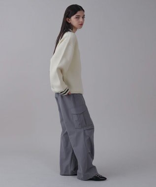 WEGO 【ユニセックス着用ITEM】ワンポイント刺繍ニットポロ ホワイト