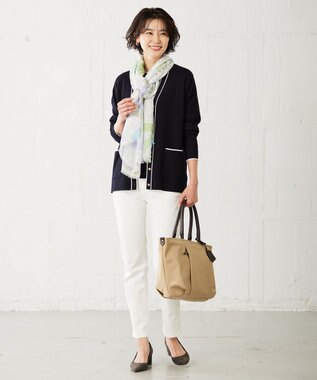 J.PRESS LADIES 【3WAY】 パールコイン 2連 ネックレス シルバー系