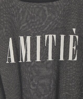 earth music&ecology 【接触冷感】ロゴ刺繍シアープルオーバ Charcoal Gray