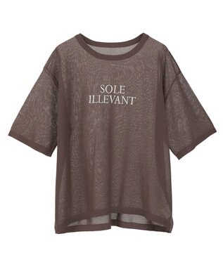 earth music&ecology 【接触冷感】ロゴ刺繍シアープルオーバ Brown