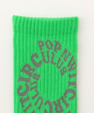 PW CIRCULUS 【WOMEN】【土踏まずをサポート】ＰＷサークルロゴ リブソックス ライトグリーン系