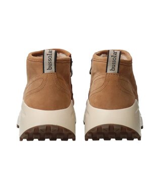 INTER-CHAUSSURES 【BUSSOLA】ライニングファースニーカーブーツ キャメルスウェード