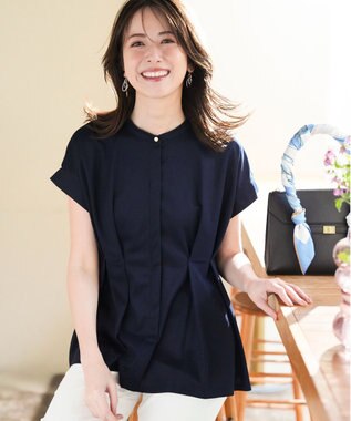 ANY SIS カナパウエストタック プルオーバー ネイビー