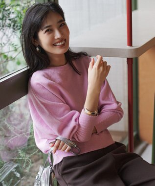 【前後着用 可能】ふわふわニット 2WAY パールボタンカーディガン