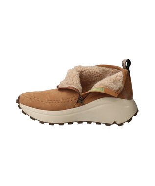 INTER-CHAUSSURES 【BUSSOLA】ライニングファースニーカーブーツ キャメルスウェード