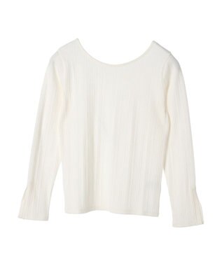 Green Parks 前後２ＷＡＹカットリブプルオーバー Off White