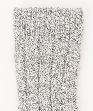 JOSEPH ABBOUD MOUNTAIN 【SPACE】OGコットンケーブル  ソックス アイボリー系