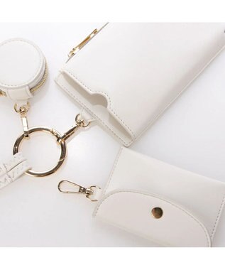 UNBILLION cachecache 多機能スマホショルダーバッグ ホワイト