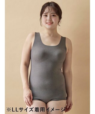 WACOAL ブラトップ【GOCOCi ゴコチ】 伸びがいい フラット仕上げ タンクトップ UGG210 /ワコール グレー