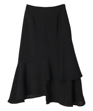 earth music&ecology アシンメトリーイレヘムスカート Black