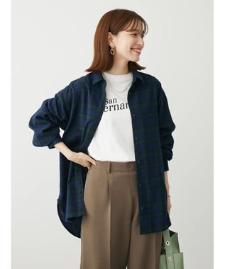 Green Parks ネルチェックシャツ Black Watch Green