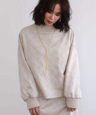 Green Parks ・ＥＬＥＮＣＡＲＥ　ＤＵＥ　エンボスプルオーバー Ivory