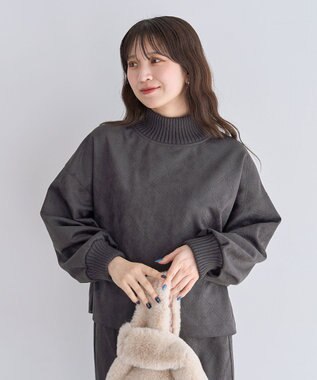 Green Parks ・ＥＬＥＮＣＡＲＥ　ＤＵＥ　エンボスプルオーバー Charcoal Gray