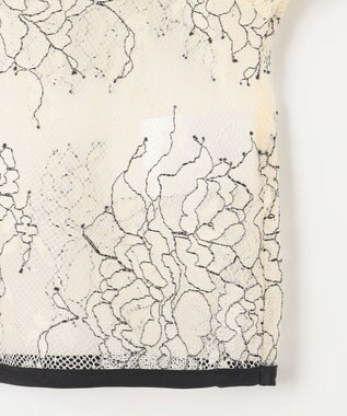 Feroux 【2WAY・セットアイテム】レースブラウス×ジャンパースカートセット グレー系