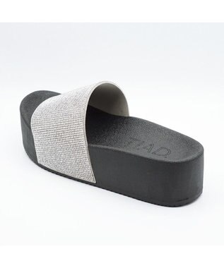 APOM ラインストーンリカバリーサンダル シルバー