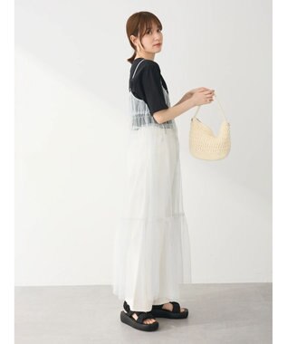 Green Parks ２ｗａｙ　レイヤードラメワンピース Light Gray