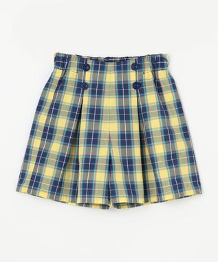 組曲 KIDS 【110-140㎝】チェック ショートパンツ イエロー系5