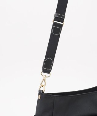 LA BAGAGERIE ポリエステルキャンバス　タックショルダー ブラック