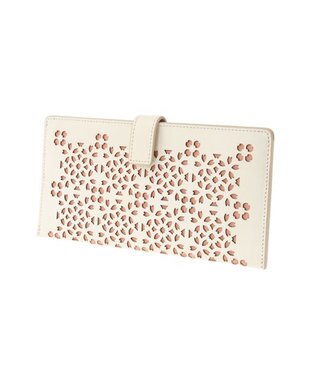 genten フラッターカットワーク マチなし長財布