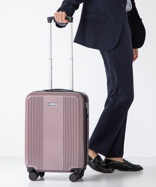 ACE BAGS & LUGGAGE World Traveler ボトムベイ スーツケース 34リットル 2~3泊 3kg 機内持ち込みサイズ キャスターストッパー 双輪キャスター 06951 ワールドトラベラー キャリーケース ピンクカーボン
