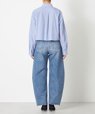 NAVE 【Nave】タイプライター クロップドシャツ ストライプ系